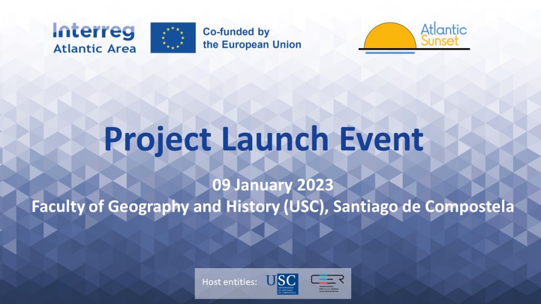 EVENTO: 9 de Enero de 2023 - Jornada de lanzamiento del proyecto europeo «ATLANTIC SUNSET»